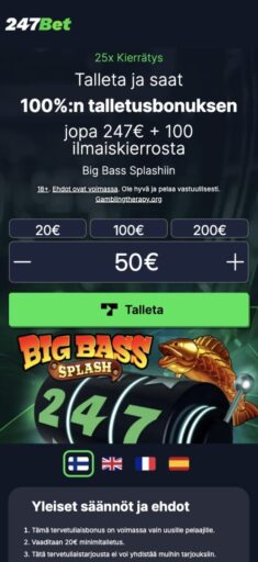 247Bet bonus