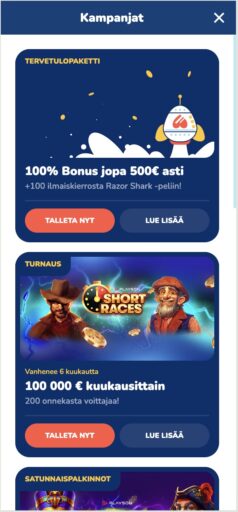 BuustiKasino talletusbonus