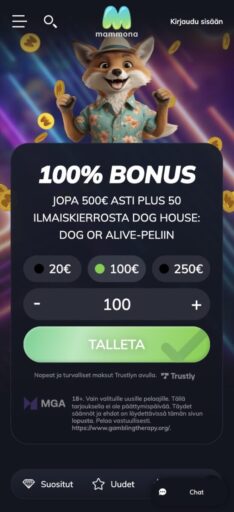MammonaKasino talletusbonus
