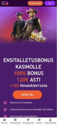 TonyBet talletusbonus