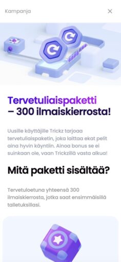 Trickz talletusbonus