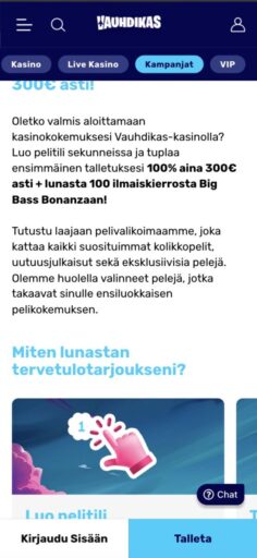 Vauhdikas talletusbonus