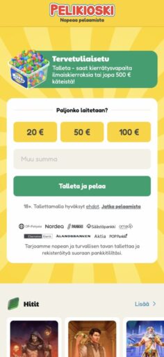 Pelikioski bonus