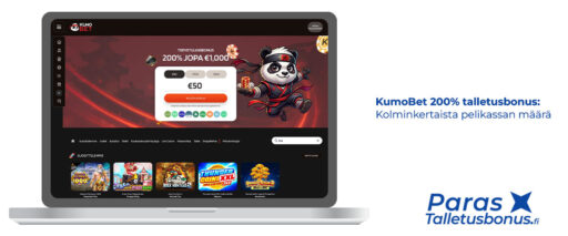200% talletusbonus KumoBet kasinolle